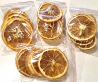 Dekorace sušené pomeranče cca 5,5-7cm - 6ks