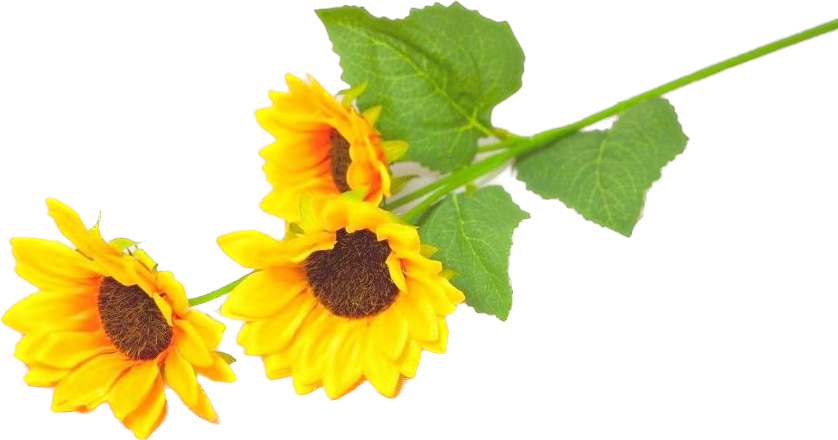 Dekorace umělá kytice Slunečnice 60cm / 3 květy