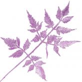 Dekorace umělá Větvička s glitry lila 30cm - 1ks