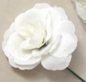 Vazbový květ zápich Růže bílá 5cm - 1ks