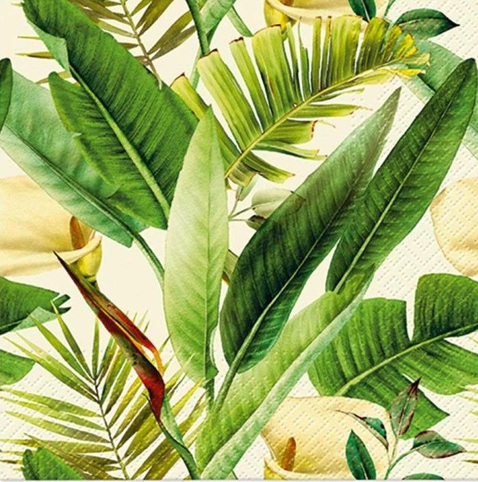 Ubrousek 33x33cm Tropické rostliny