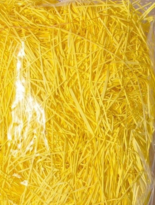 Dekorační papírová tráva - 42g - Žlutá citronová