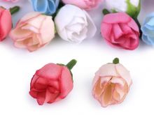 Dekorace umělé Růžičky 20mm - 1ks | Bílá, Krémová, Růžová, Starorůžová, Korálová