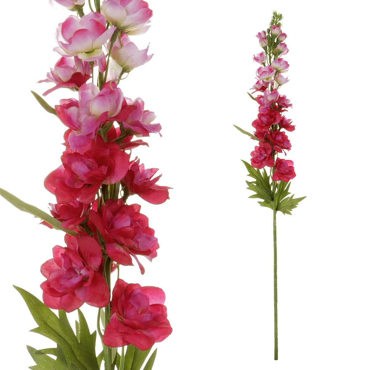 Dekorace umělá květ Ostrožka 87cm - 1ks - Malina