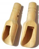 Dekorační dřevěná lžíce na koření  7,5cmx2cm- 1ks