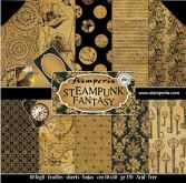 Sada oboustranných papírů Steampunk Fantasy 170 g/m2 30x30cm - 10ks
