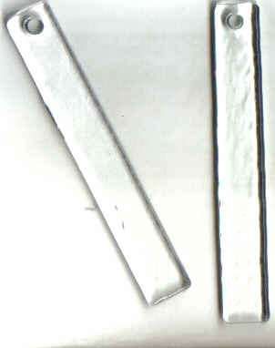 Sklíčko NUDLIČKA 40 x 10 mm,na smaltování,vitráž