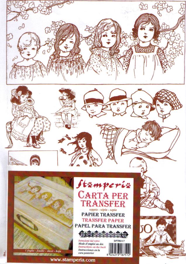 Transfer papír STAMPERIA 21x30cm - 2ks