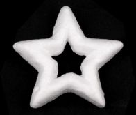 Hvězda  polystyren 7,5cm - 1ks