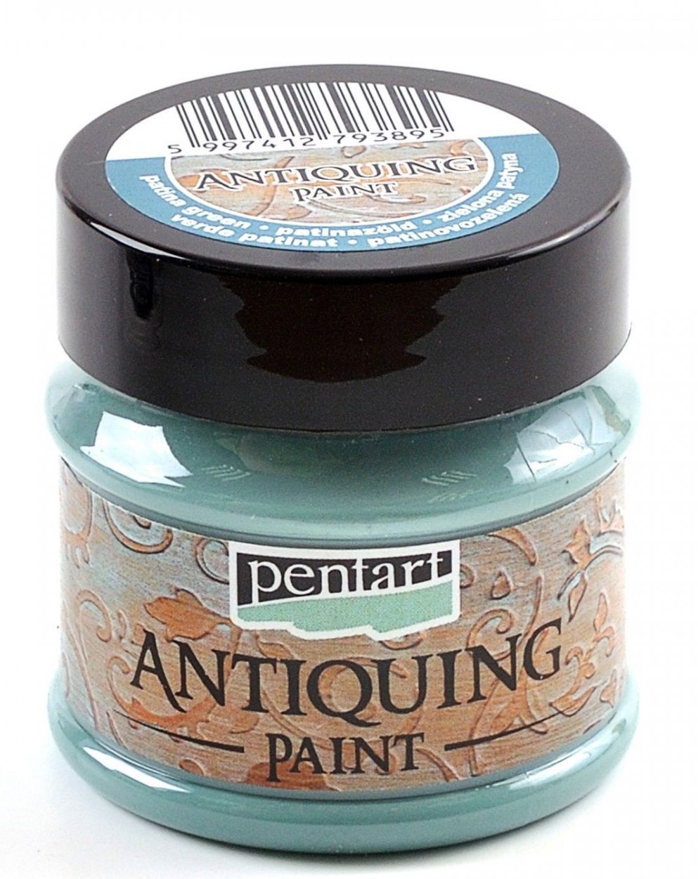 Patinovací /Antiquing pain/ barva PENTART 50 ml - Patinovo zelená E