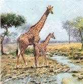 Ubrousek 33x33 cm Žirafy