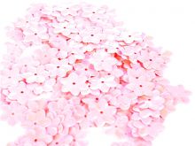 Konfety Květinky AB efekt 15mm - 5g - Růžové