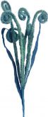 Aranžérská umělá větvička "Zelená Housenka" 48cm