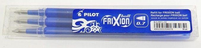 Náplň gumovací PILOT Frixion 0,7 mm/ - 3ks - Modrá
