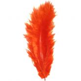 Barvené Peří 10 -14cm - 20ks - Oranžové