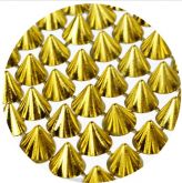 Samolepící kamínky Pyramidky 5x5mm 252ks - Zlaté