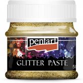 Glitrová pasta hrubá PENTART 50ml - Fine zlatá C