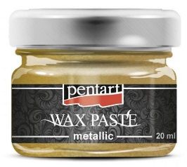 Vosková pasta 20ml - Metal žlutá PentArt