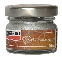 Antik pasta na bázi Včelího vosku a Pomerančového oleje 20ml - Stříbrná B PentArt