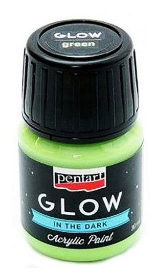 Svítící akrylové barvy ve tmě PENTART 30ml - Zelená