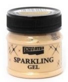 Třpytivý gel (pasta) průhledný SPARKLING 50ml Pentart