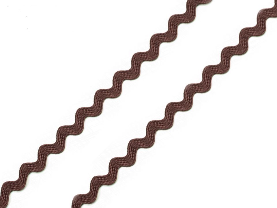 Hadovka prýmek 5mm - 1m - hnědý